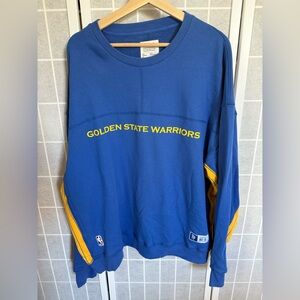 Golden Warriors NBA Sweatshirt, Blue & Gold, Size XXL.